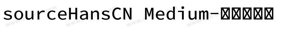 sourceHansCN Medium字体转换